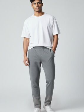Vuori Gray Knit Joggers - Modern Tapered Fit